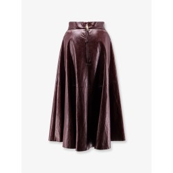 Faux leather skirt