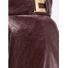 Faux leather skirt
