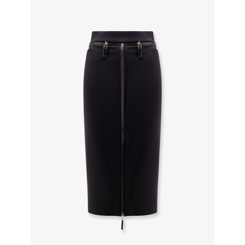 Satin pencil skirt