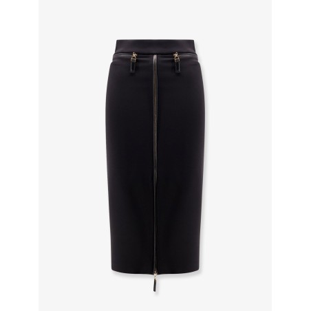 Satin pencil skirt