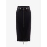 Satin pencil skirt