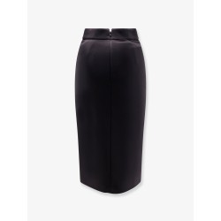 Satin pencil skirt