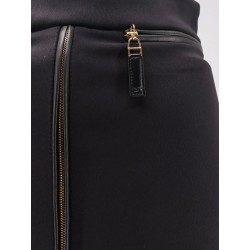 Satin pencil skirt