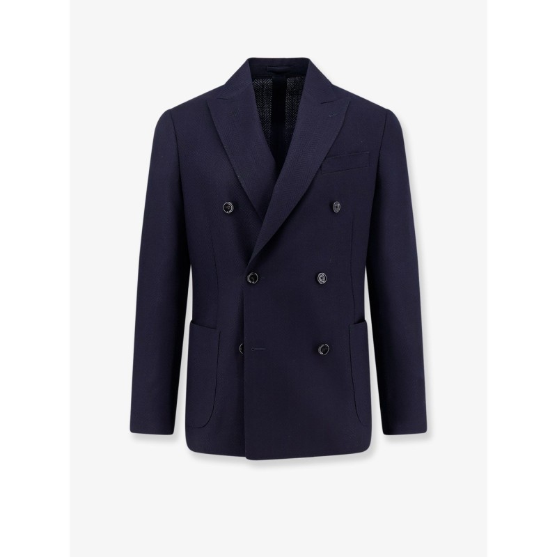 Roma pure virgin wool double-breasted blazer