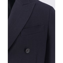 Roma pure virgin wool double-breasted blazer