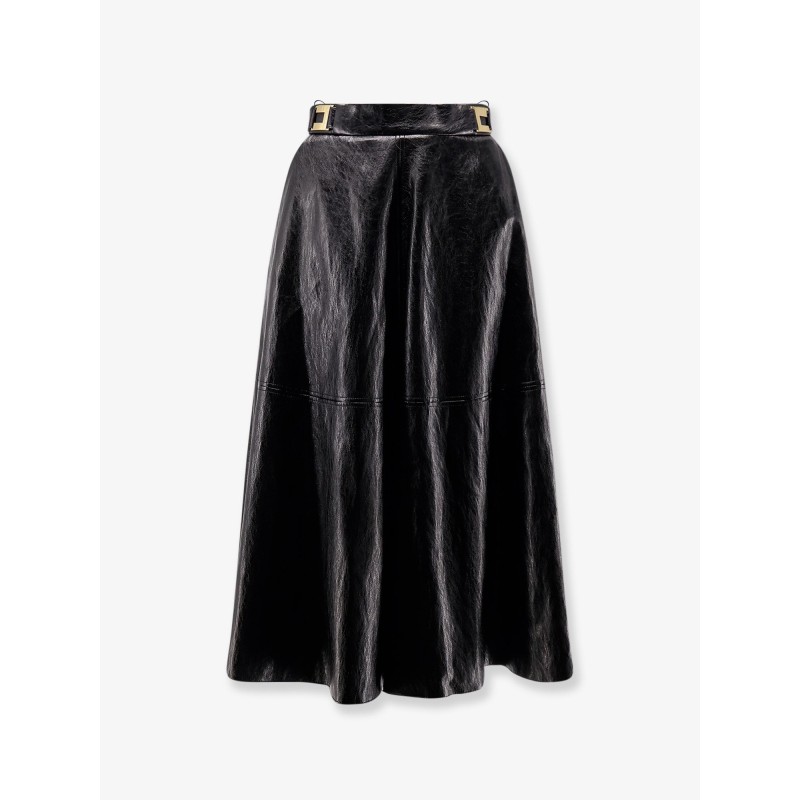 Faux leather skirt
