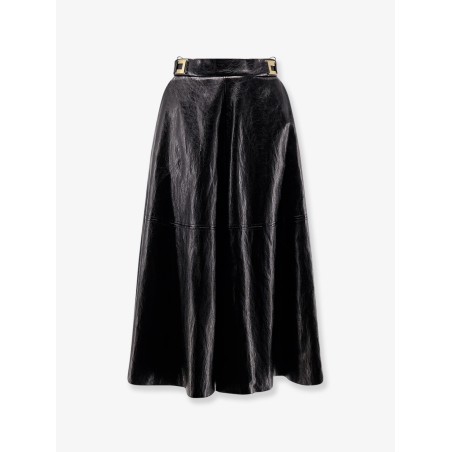 Faux leather skirt