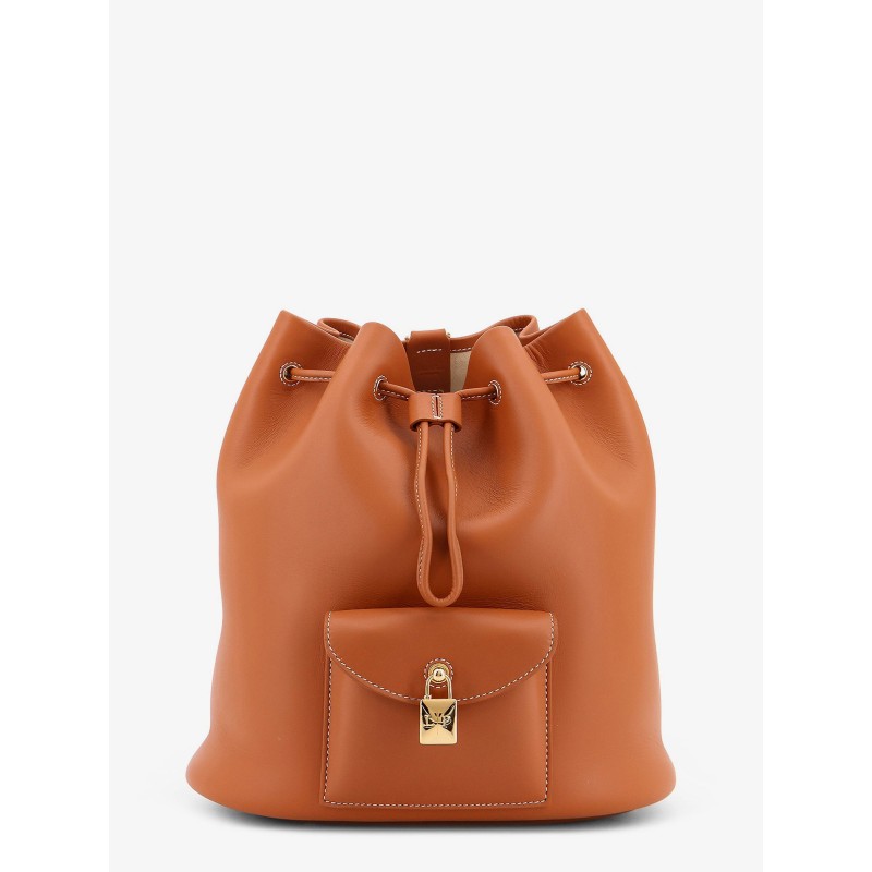 Extra Drawstring L27 leather backpack