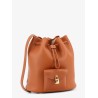 Extra Drawstring L27 leather backpack