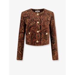 Blazer with multicolor pattern