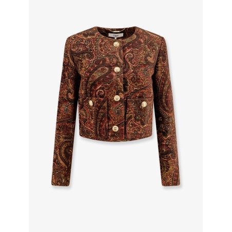 Blazer with multicolor pattern