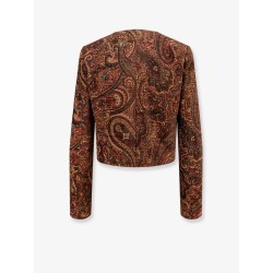 Blazer with multicolor pattern