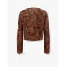 Blazer with multicolor pattern