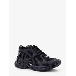 Runner mesh and leather sneakers