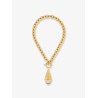 Chloé Prism brass necklace