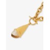 Chloé Prism brass necklace