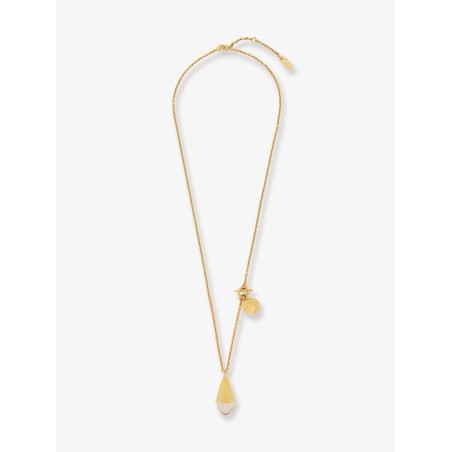 Chloé Prism brass necklace