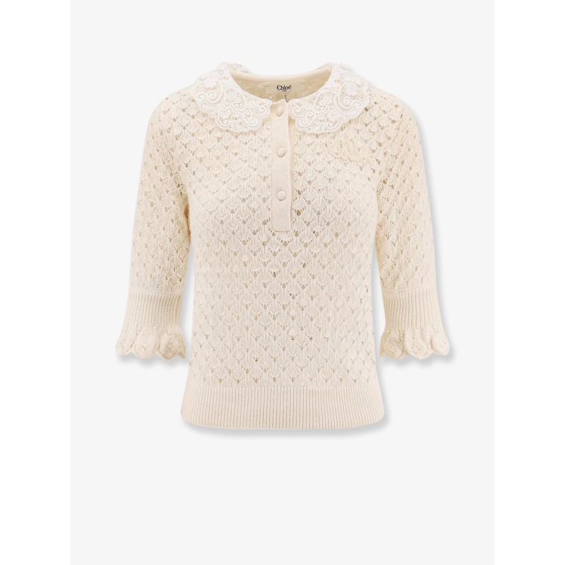 Cotton, alpaca and silk top