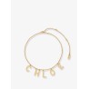 Chloé Letters brass necklace