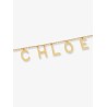 Chloé Letters brass necklace