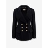 Double-breasted virgin wool blend blazer