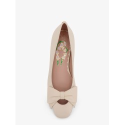Leather Bowow ballerinas