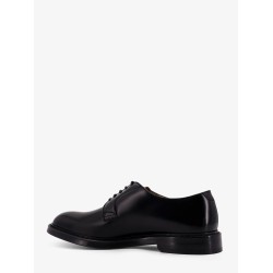 Leather lace-up shoe