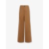 Wide leg canvas trousers