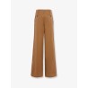 Wide leg canvas trousers