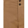Wide leg canvas trousers