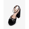 Wedge suede sandals