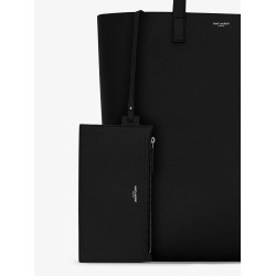 North/South leather tote bag