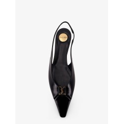 Babylone 00 Bal leather slingback ballerinas