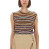 "SIGNATURE STRIPE" KNIT VEST