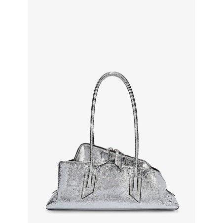 La Passeggiata Small laminated leather shoulder bag