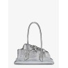 La Passeggiata Small laminated leather shoulder bag