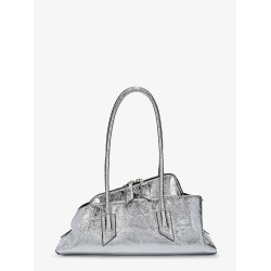 La Passeggiata Small laminated leather shoulder bag
