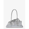 La Passeggiata Small laminated leather shoulder bag