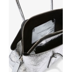 La Passeggiata Small laminated leather shoulder bag
