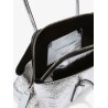 La Passeggiata Small laminated leather shoulder bag