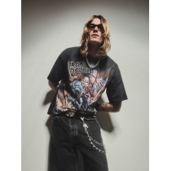 Iron Maiden X Steed cotton and hemp T-shirt