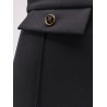 Trousers with double logoed button