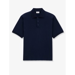 Recycled material polo shirt with Cassandre embroidery