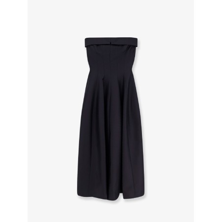 Wool and silk midi dress