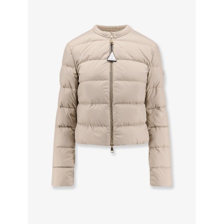 Mauvezin nylon down jacket with embroidered profiles