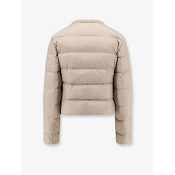 Mauvezin nylon down jacket with embroidered profiles