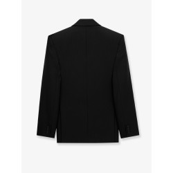 Double-breasted wool blazer
