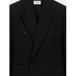 Double-breasted wool blazer