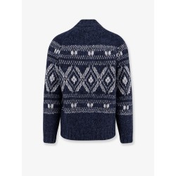 Alpaca blend cardigan with embroideries