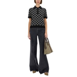 GG WOOL JACQUARD REVERSIBLE POLO SHIRT